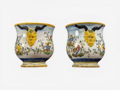 French Modern Majolica Jardinieres Ceramic France 1870s - 4543651