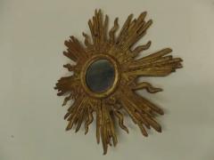 French Modern Neoclassical Gilt Lead Sunburst Mirror Attributed to Maison Jansen - 4105614