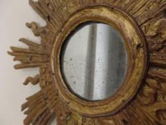 French Modern Neoclassical Gilt Lead Sunburst Mirror Attributed to Maison Jansen - 4105615