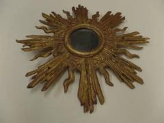 French Modern Neoclassical Gilt Lead Sunburst Mirror Attributed to Maison Jansen - 4105627