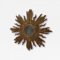 French Modern Neoclassical Gilt Lead Sunburst Mirror Attributed to Maison Jansen - 4106039