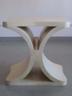 French Modern Neoclassical Parchment End or Side Table Jean Michel Frank - 1860926