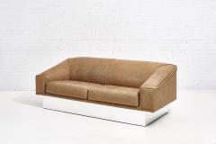 French Modern Sofa with Chrome Plinth Base - 2037338