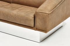 French Modern Sofa with Chrome Plinth Base - 2037342