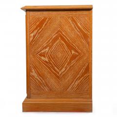 French Modernist Cerused Oak Sideboard Buffet Cabinet by Jean Claude Mahey - 4485293