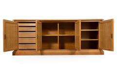 French Modernist Cerused Oak Sideboard Buffet Cabinet by Jean Claude Mahey - 4485295