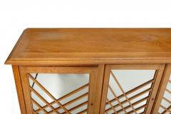 French Modernist Cerused Oak Sideboard Buffet Cabinet by Jean Claude Mahey - 4485297