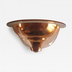 French Modernist FOUR sconces in copper and glass - 3123094