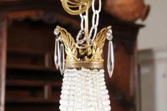 French Napol on III 1850s Montgolfi re Crystal and Brass Two Light Chandelier - 3547464