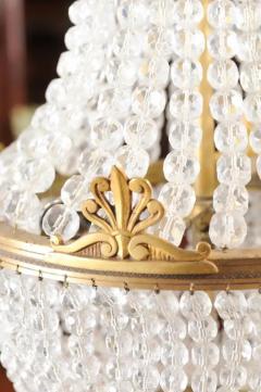 French Napol on III 1850s Montgolfi re Crystal and Brass Two Light Chandelier - 3547566