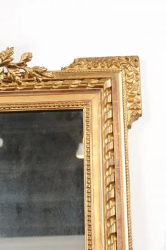 French Napol on III 1870s Carved Giltwood Mirror with Hunting Trophy Crest - 3538507