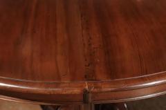 French Napol on III Walnut Pedestal Table with Carved Feet from the 1850s - 3416938