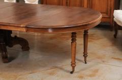 French Napoleon III 1880s Walnut Extension Dining Table with Four Leaves - 3441708