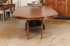French Napoleon III 1880s Walnut Extension Dining Table with Four Leaves - 3441890