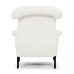 French Napoleon III Armchair in White Boucle - 3370152