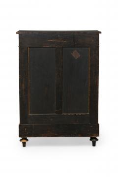 French Napoleon III Bone and Wood Floral Inlaid Credenza Cabinet - 4170568