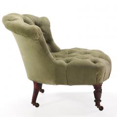 French Napoleon III Boudoir Chair C 1860 - 4618395