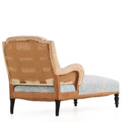 French Napoleon III Chaise Longue with Turned Legs C 1860 - 4636477