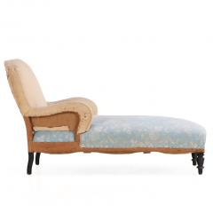 French Napoleon III Chaise Longue with Turned Legs C 1860 - 4636478