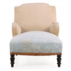 French Napoleon III Chaise Longue with Turned Legs C 1860 - 4636480