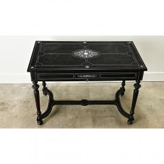 French Napoleon III Ebonized Writing Desk - 3627057