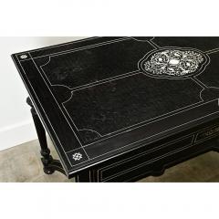 French Napoleon III Ebonized Writing Desk - 3627079