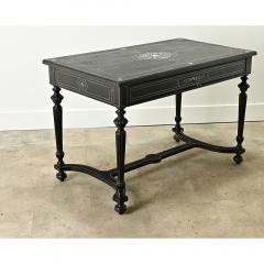 French Napoleon III Ebonized Writing Desk - 3627097