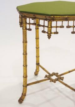 French Napoleon III Giltwood Faux Bamboo Table circa 1870 - 1215750