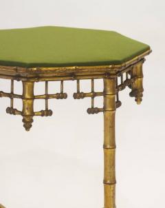 French Napoleon III Giltwood Faux Bamboo Table circa 1870 - 1215751