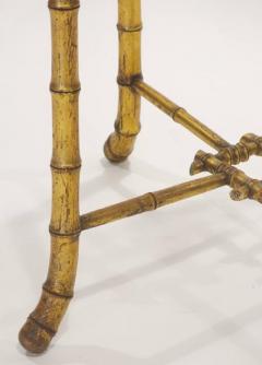 French Napoleon III Giltwood Faux Bamboo Table circa 1870 - 1215753