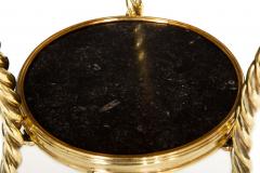 French Neoclassical Bronze Rooster Marble Side Table Gueridon - 4462388