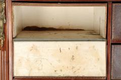 French Neoclassical Leather and Mahogany Cartonnier 19th Century - 702394