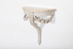 French Neoclassical Painted Marble Console Table - 2642636