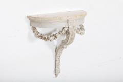 French Neoclassical Painted Marble Console Table - 2642637