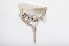 French Neoclassical Painted Marble Console Table - 2642638