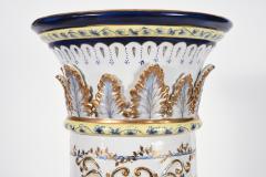 French Neoclassical Style Porcelain Plant Stand with Cache Pot Set - 801994