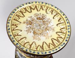 French Neoclassical Style Porcelain Plant Stand with Cache Pot Set - 802002
