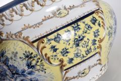 French Neoclassical Style Porcelain Plant Stand with Cache Pot Set - 802005
