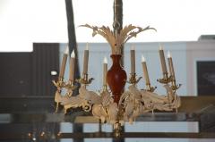 French Neoclassical Tole Chandelier - 875401