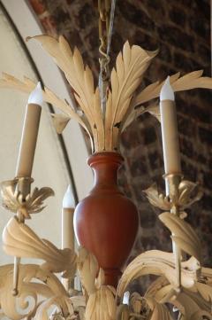 French Neoclassical Tole Chandelier - 875404