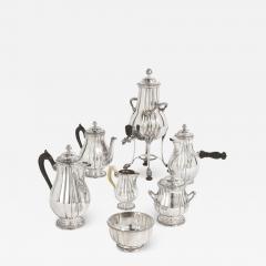 French Neoclassical style seven piece coffee and tea set - 1645440