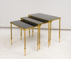 French Nesting Tables in the Directoire Manner on Reeded Legs - 2600251