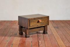 French Nightstands in Larch and Leather - 4060140