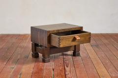 French Nightstands in Larch and Leather - 4060143