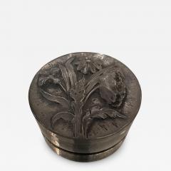 French Nouveau Repouse Lidded Metal Box - 3813541