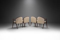 French Oak Art Deco Chairs in Taupe Boucl France 1930s - 3385766