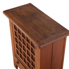 French Oak Brutalist Style Cabinet C 1960  - 4788006