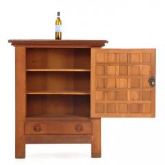 French Oak Brutalist Style Cabinet C 1960  - 4788007