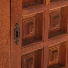 French Oak Brutalist Style Cabinet C 1960  - 4788009