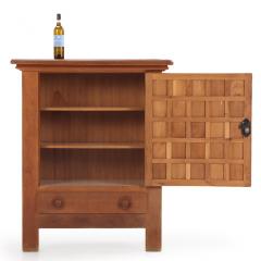 French Oak Brutalist Style Cabinet C 1960  - 4788018